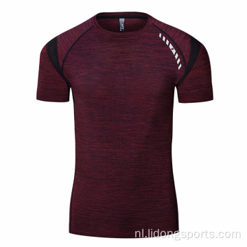 Fitness heren sportschool sport harddroogd shirt